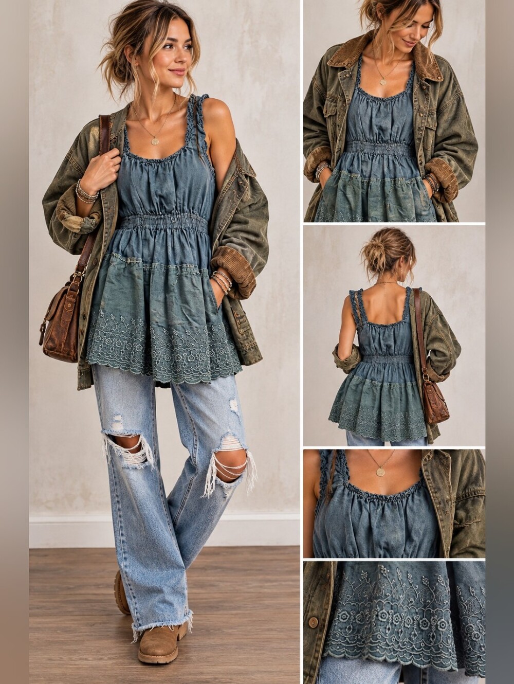 FANG Shirt, Vintage Blue Green